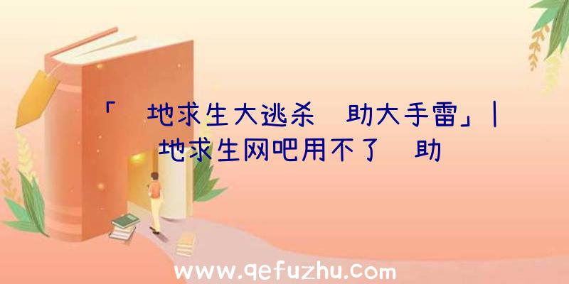 「绝地求生大逃杀辅助大手雷」|绝地求生网吧用不了辅助